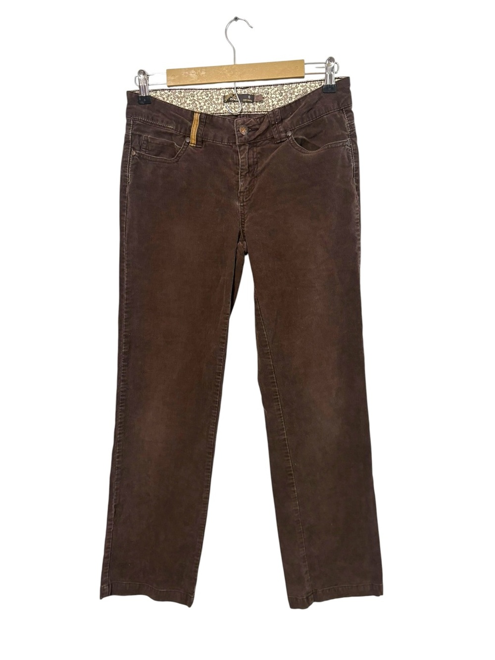 Prana Size 6 Brown Corduroy‎ Bootcut Jeans Neutral Granola Outdoor Western